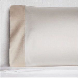 SFERRA Larro King Pillowcase, Pair. Color:Beige